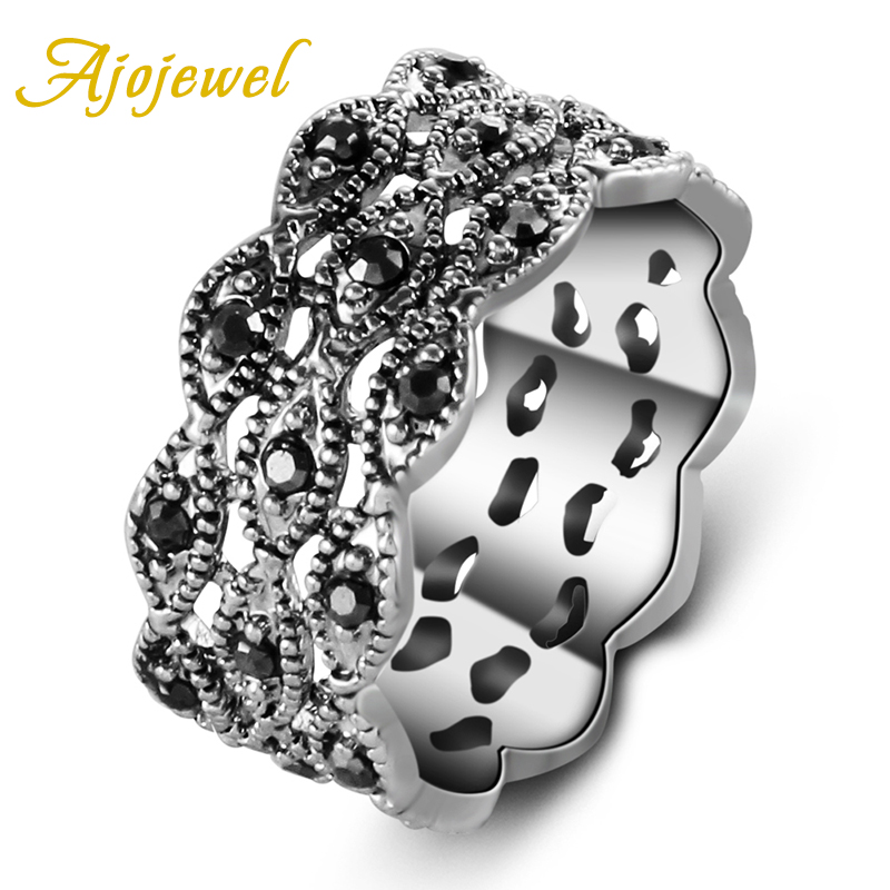Vintage And Collectible Items - Ajojeel anello con strass a 3