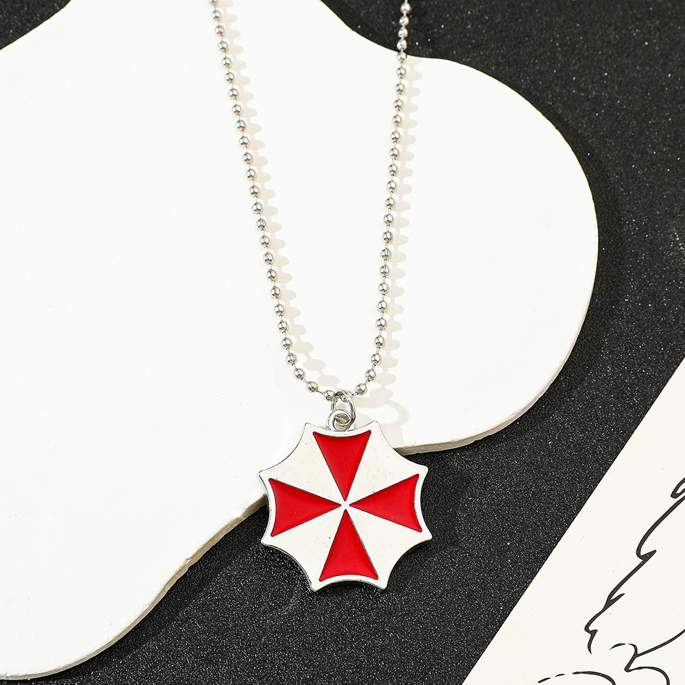 Vintage Collectible Item - Collana con Ciondolo Ombrello Rosso Vintage,