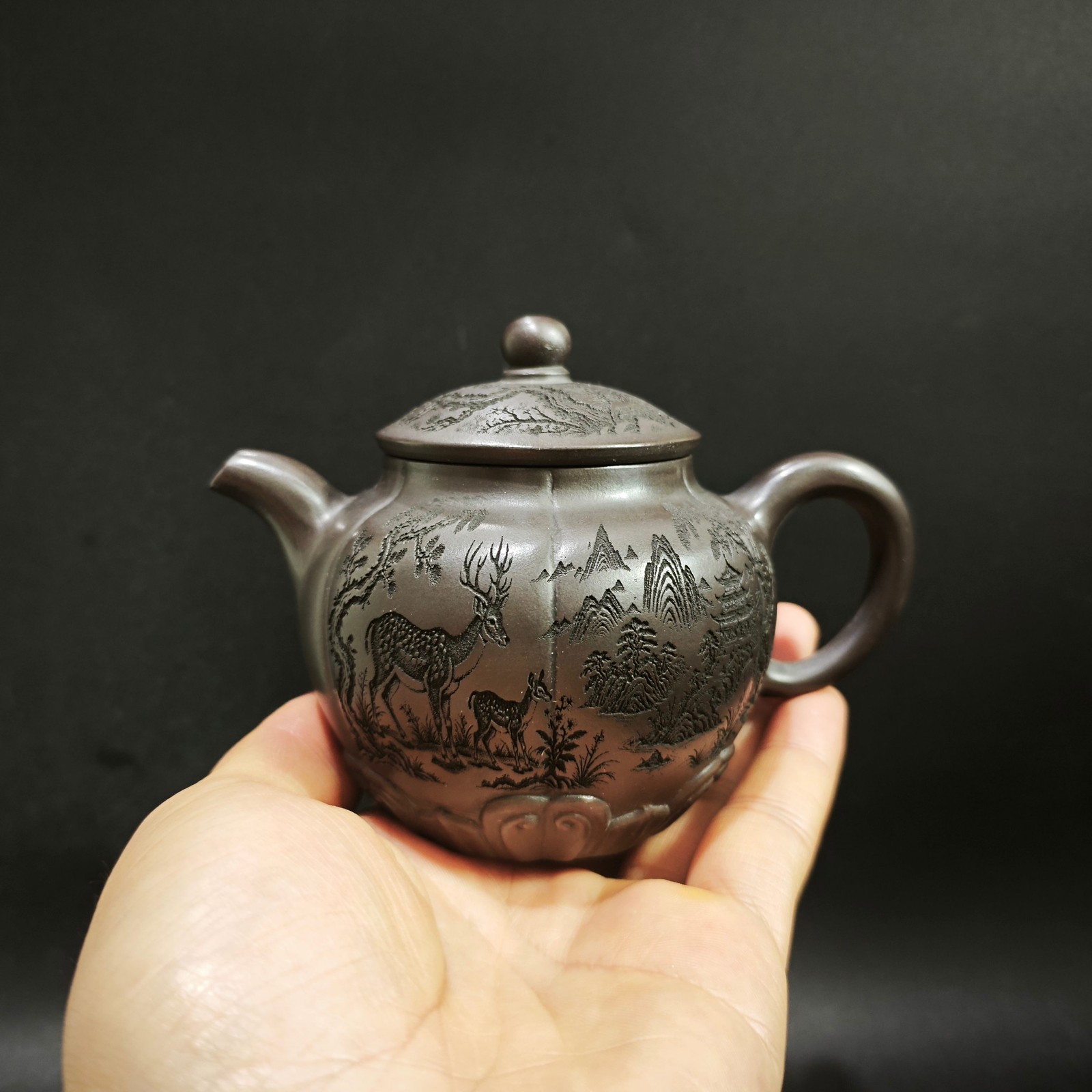 Vintage Collectible Pottery - Teiera Vintage Yixing Zisha del 1972,