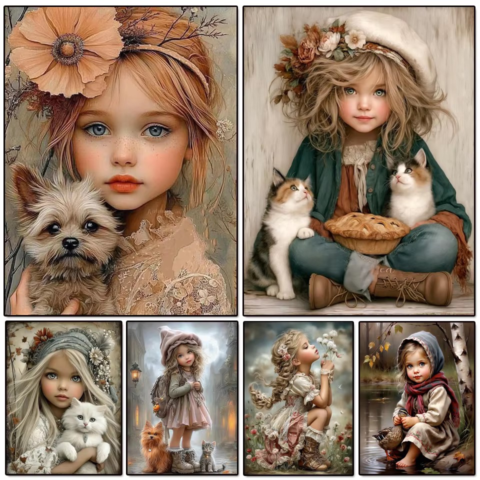 Vintage Cartoon Collectible - IY Diamond Painting Ritratto di Personaggio
