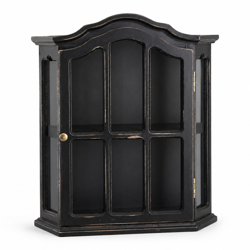 Vintage Collectible Furniture - Mobile da Parete in Legno Invecchiato
