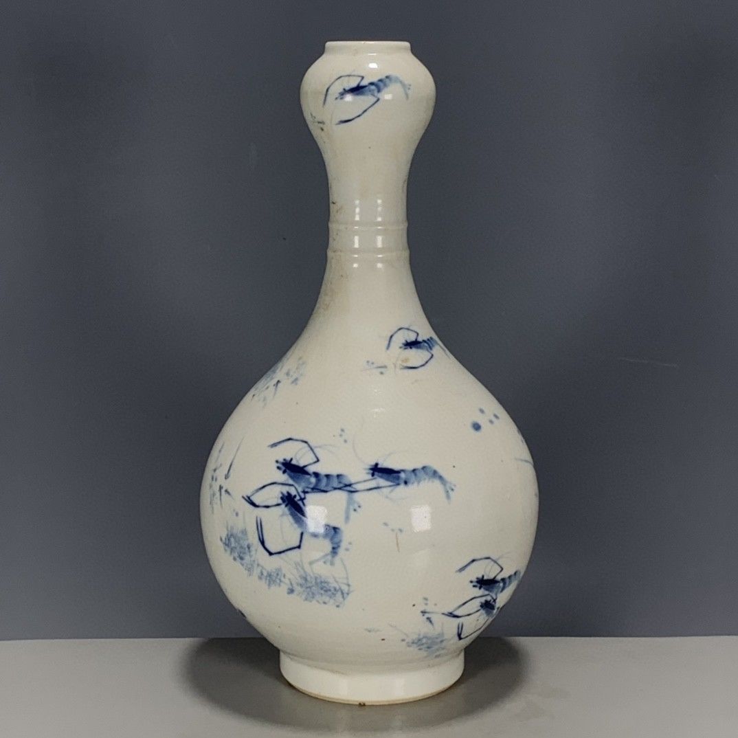 Vintage Collectible Pottery - Vaso Hongxian in stile Reign, sottosmalto