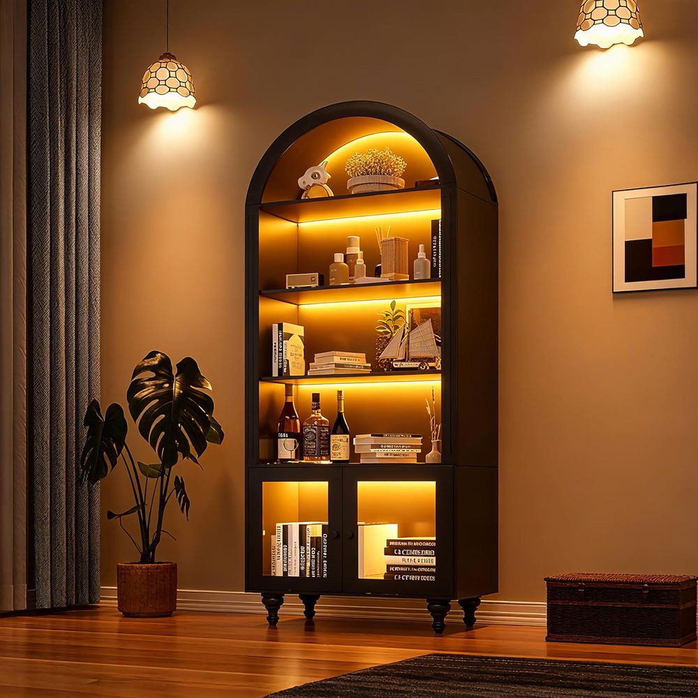 Collectible Collection - Vetrina Espositiva ad Arco in Legno