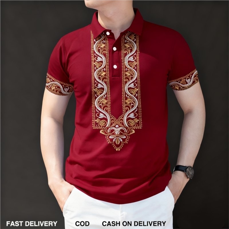 Polo Barong da uomo 2026, stil - Vintage Collectible Buttons recensione e prezzo