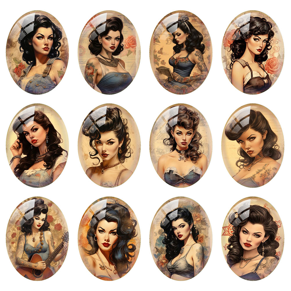 Cabochon in Vetro Vintage con  - Vintage Collectible Item recensione e prezzo