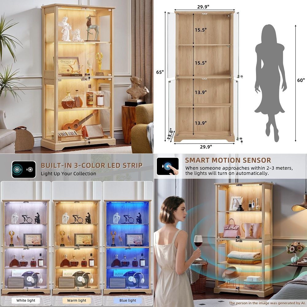 Vetrina in vetro stile rustico - Collectible Collection recensione e prezzo