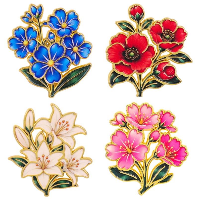 Spilla smaltata floreale vinta - Vintage Items recensione e prezzo